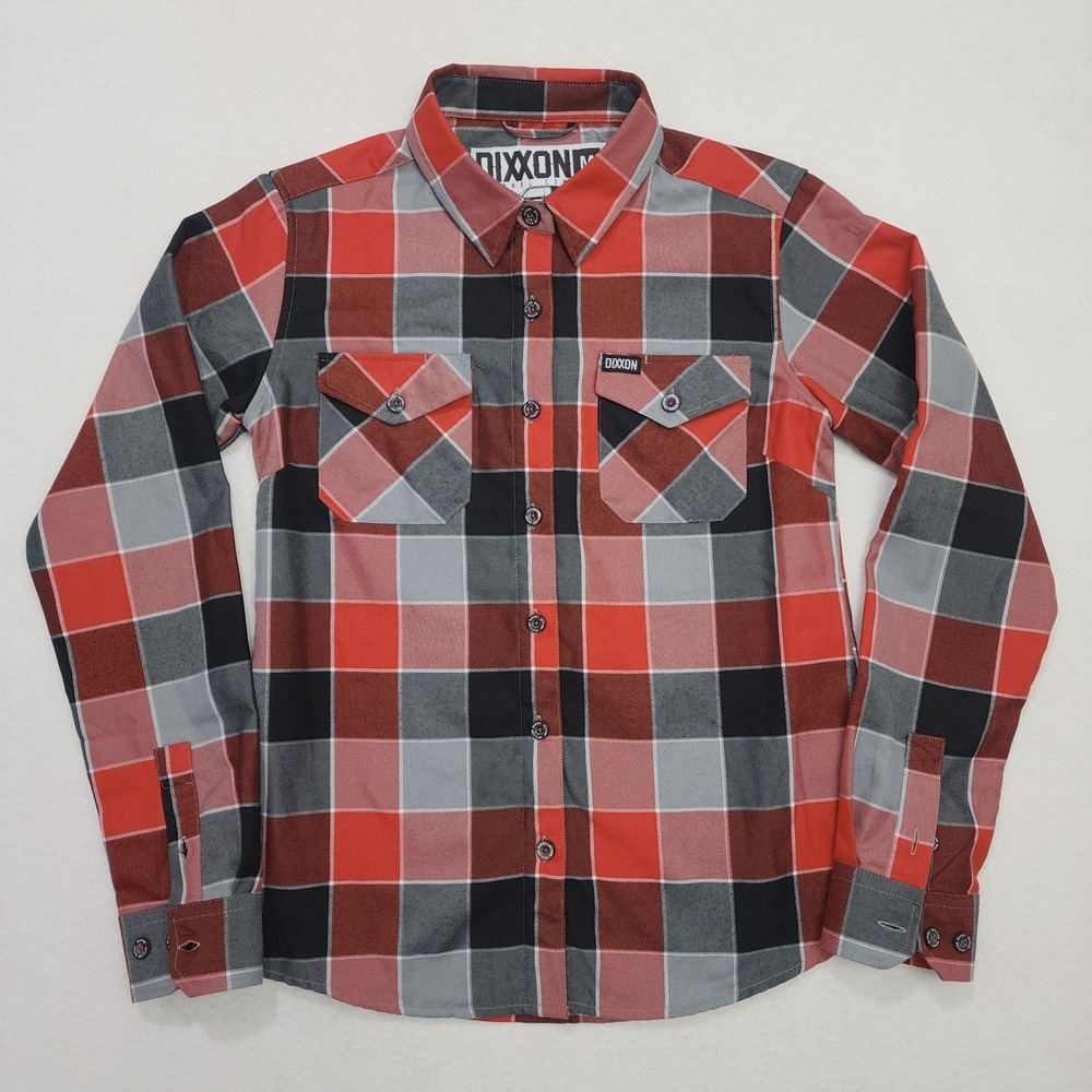 Dixxon Flannel Co. Coupe De Ville Shirt Mens M Red Plaid Pockets Button Front